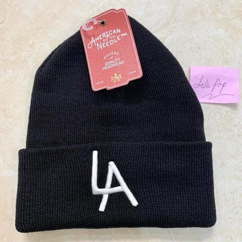 American needle LA Los Angeles black beanie
